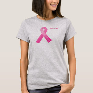 SURVIVE Pink Ribbon Phil 4:13 T-Shirt