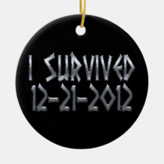 Survived 2012 ceramic ornament
