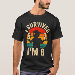 Survived 67 8 funny 8th birthday boy 6 7 meme T-Shirt