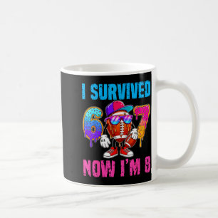 Survived 67 8 Years Old Football 6 7 Meme 8th Coffee Mug