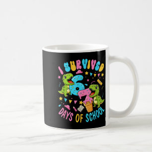 Survived 67 Days Of School T-rexes Funny Six Seven Coffee Mug