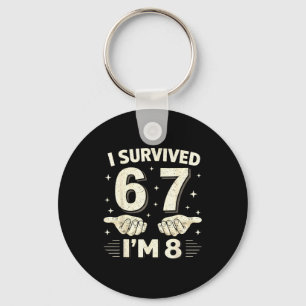 Survived 6 7 8 boys 8th birthday 8th year old boy key ring