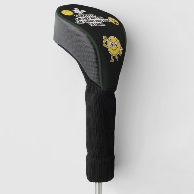 Survived Another Meeting Funny Golf Head Cover (Angled)