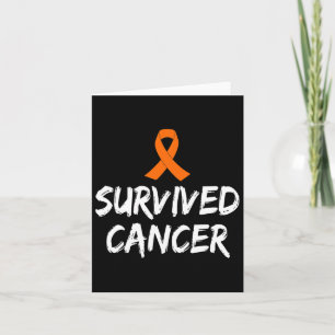 Survived Cancer Leukaemia Awareness Card