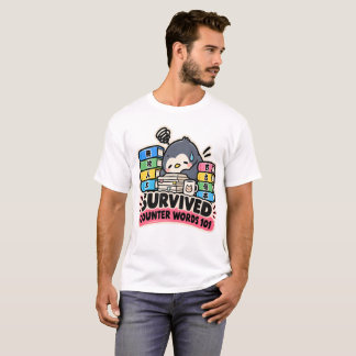 Survived Counter Words Japanese T-Shirt