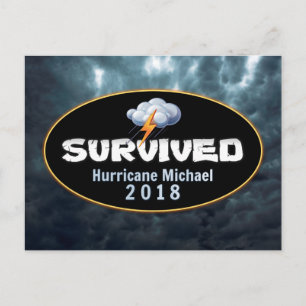 Survived Hurricane Michael Postcard