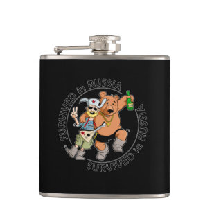 Survived in Russia Hip Flask