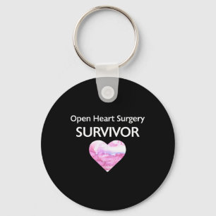 Survived Open Heart Surgery Heart Attack Survivor  Key Ring