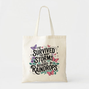 Survived Storms Inspirational  Tote Bag