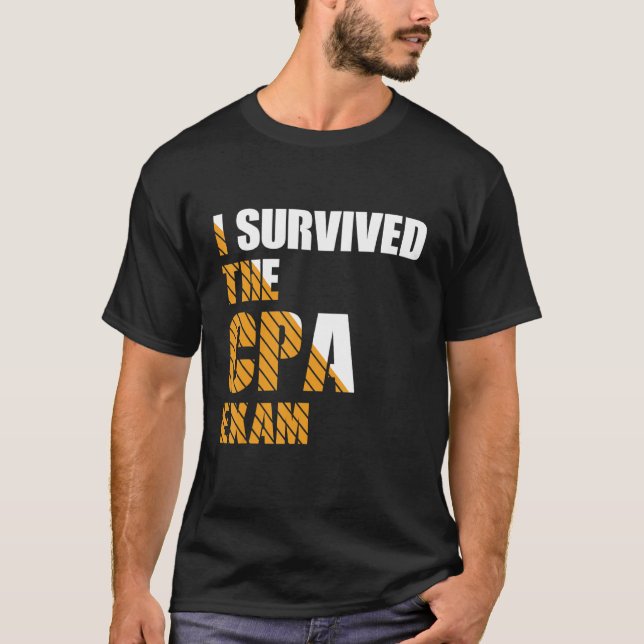 Survived The CPA Exam Certified Accountant T-Shirt (Front)