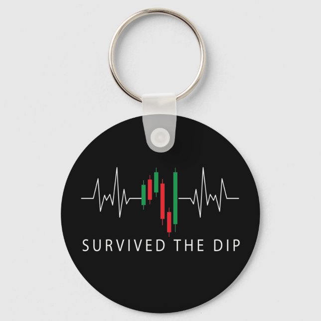 Survived the Dip  Key Ring (Front)