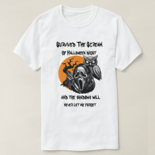 Survived The Scream Of Halloween Night T-Shirt