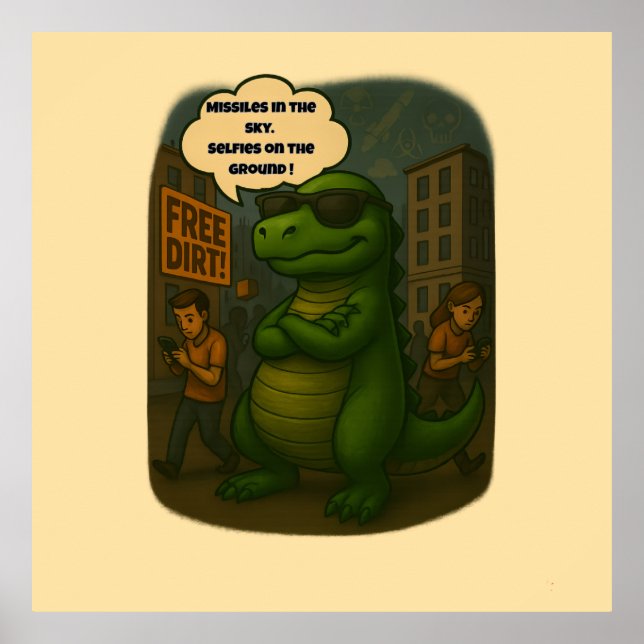 Surviving 2025: Dino Style Poster (Front)