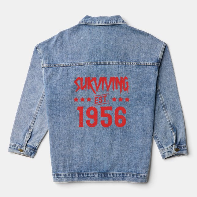 Surviving Est 1956  Denim Jacket (Back)