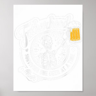 Surviving Fatherhood One Beer At A Time Funny Fath Poster