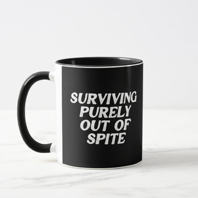 Surviving Purely Out Of Spite Mug (Left)