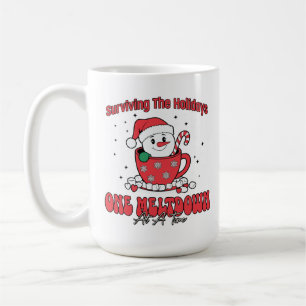 Surviving the Holidays With Cheer and Coffee Coffee Mug