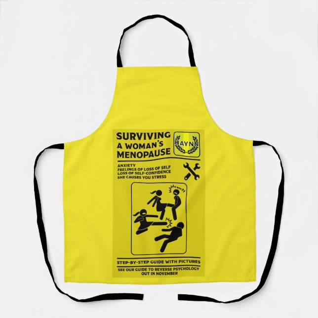 Surviving The Menopause Apron (Front)