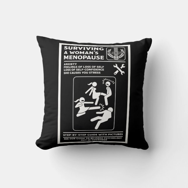Surviving The Menopause Cushion (Front)