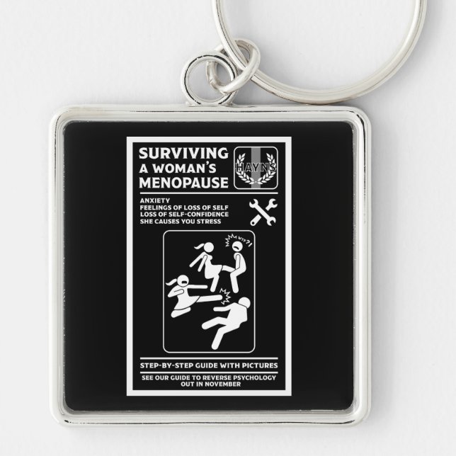 Surviving The Menopause Key Ring (Front)