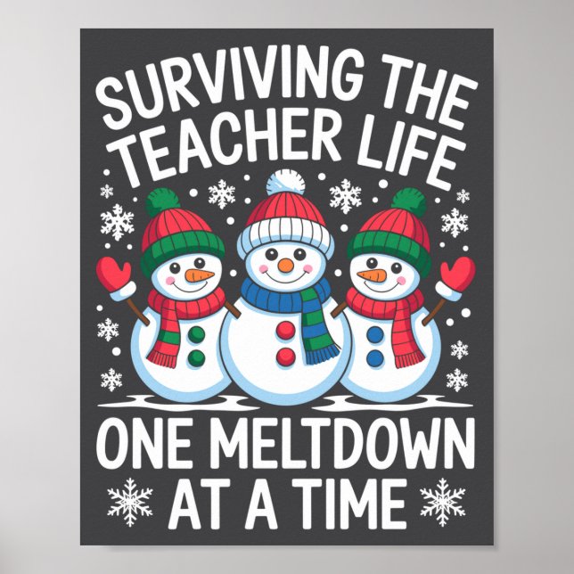 Surviving The Teacher Life One Meltdown At A Time  Poster (Front)