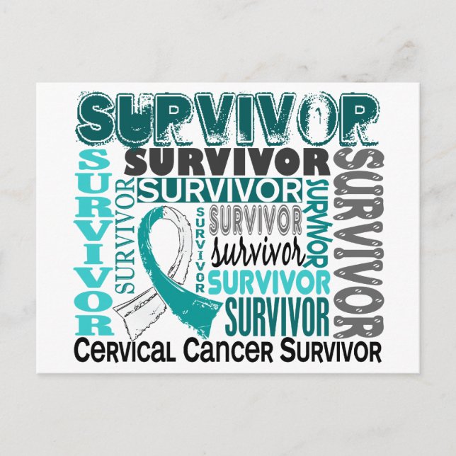Survivor 10 Cervical Cancer Postcard (Front)