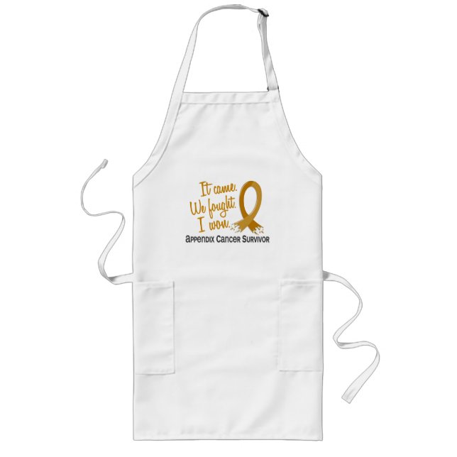 Survivor 11 Appendix Cancer Long Apron (Front)