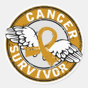 Survivor 14 Appendix Cancer Classic Round Sticker
