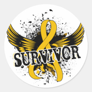 Survivor 16 Neuroblastoma Classic Round Sticker