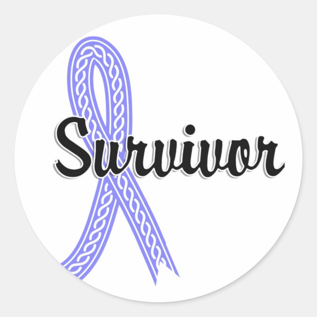 Survivor 17 Prostate Cancer Classic Round Sticker (Front)