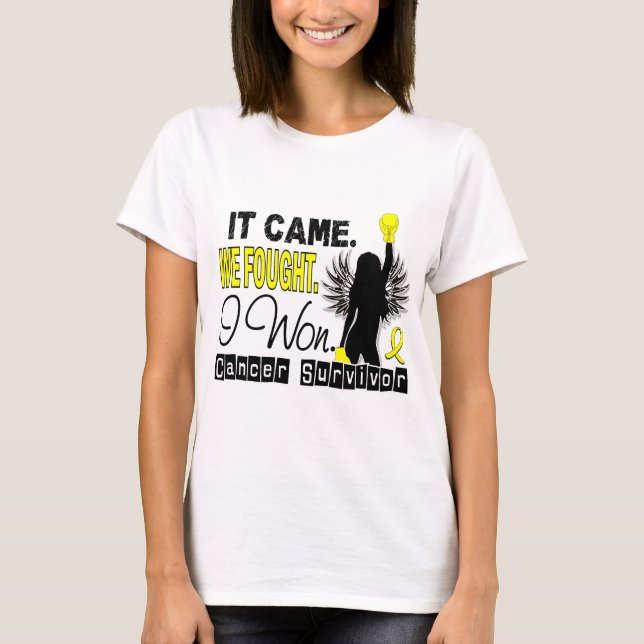 Survivor 22 Bladder Cancer T-Shirt (Front)
