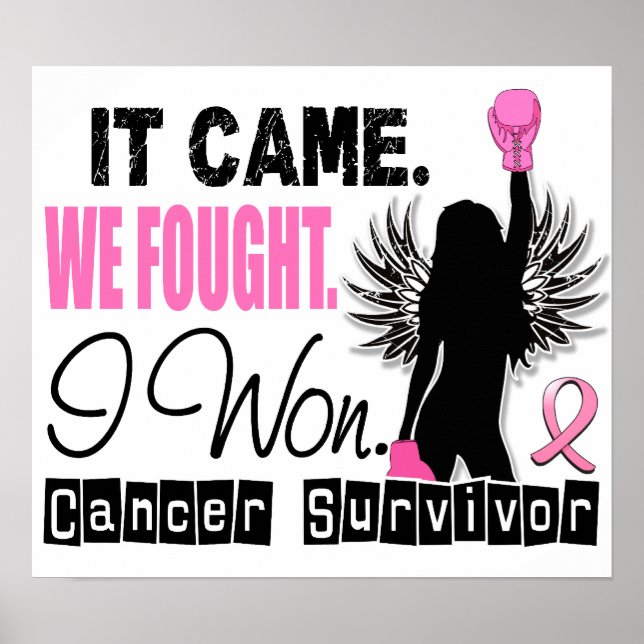 Survivor 22 Breast Cancer Poster (Front)