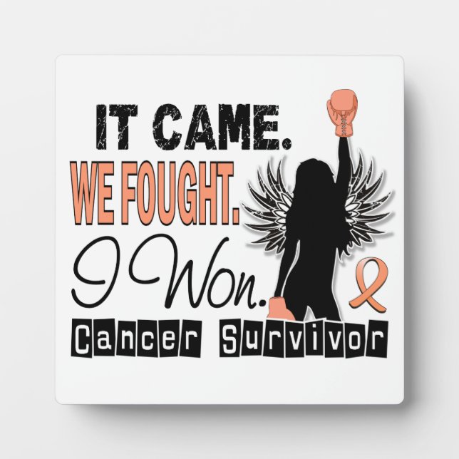 Survivor 22 Uterine Cancer Plaque (Front)