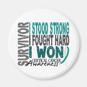 Survivor 4 Cervical Cancer Magnet