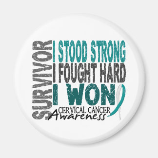 Survivor 4 Cervical Cancer Magnet