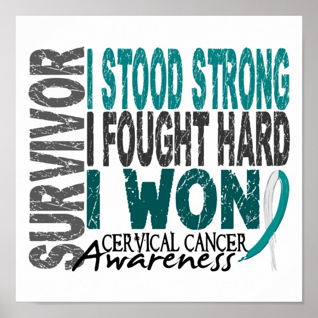 Survivor 4 Cervical Cancer Poster (Front)