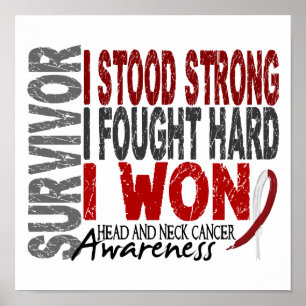 Survivor 4 Head Neck Cancer Poster