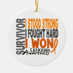 Survivor 4 Leukaemia Ceramic Tree Decoration