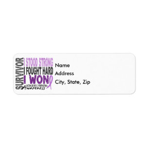 Survivor 4 Lymphoma Hod Return Address Label