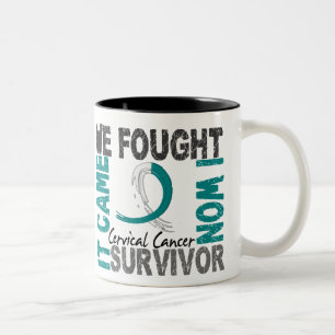 Survivor 5 Cervical Cancer Two-Tone Coffee Mug
