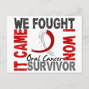 Survivor 5 Oral Cancer Postcard