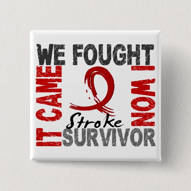 Survivor 5 Stroke 15 Cm Square Badge (Front)