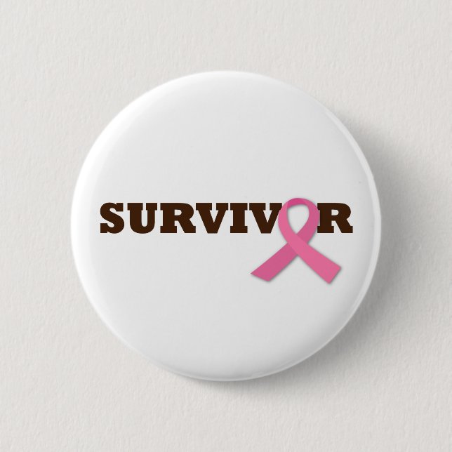 Survivor 6 Cm Round Badge (Front)