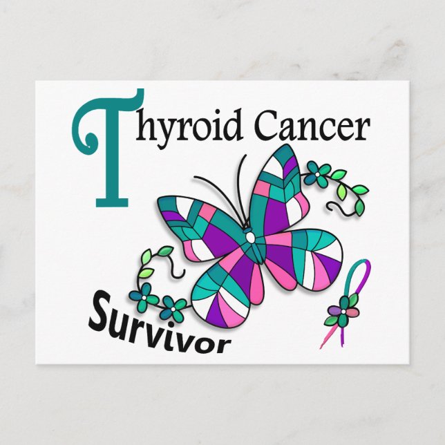 Survivor 6 Thyroid Cancer Postcard (Front)