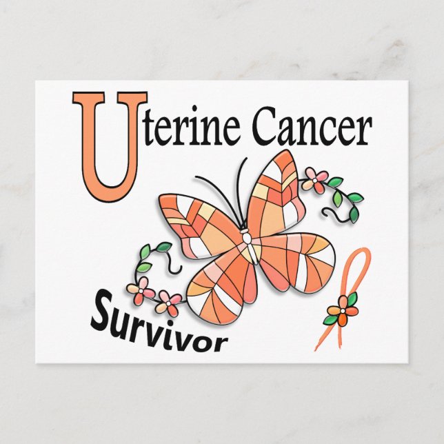 Survivor 6 Uterine Cancer Postcard (Front)