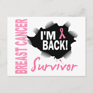 Survivor 7 Breast Cancer Postcard