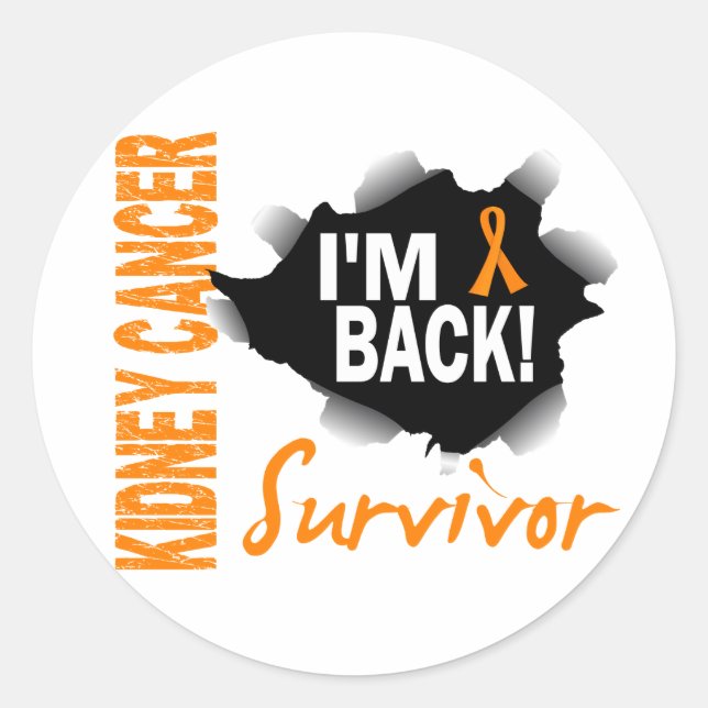 Survivor 7 Kidney Cancer Classic Round Sticker (Front)