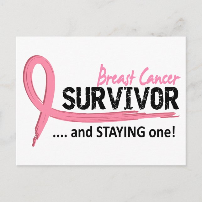 Survivor 8 Breast Cancer Postcard (Front)