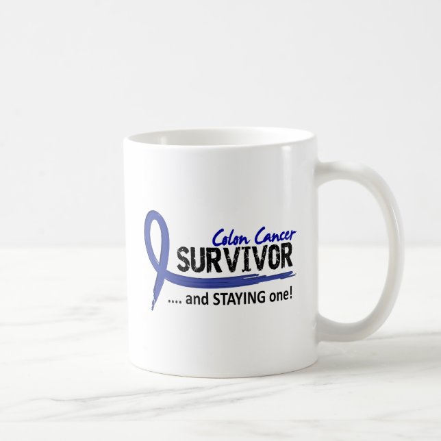 Survivor 8 Colon Cancer Coffee Mug (Right)