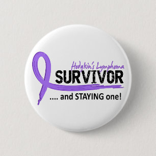 Survivor 8 Hodgkin's Lymphoma 6 Cm Round Badge